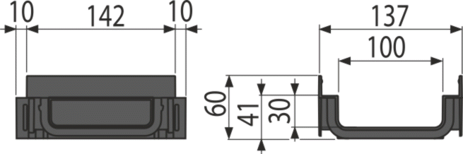 Соединительная деталь наружного жёлоба AVZ112 Alcadrain AVZ-P015