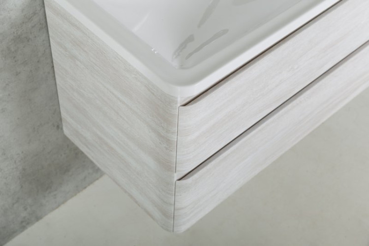 База под раковину подвесная с двумя выкатными ящиками BelBagno ACQUA-900-2C-SO-BL