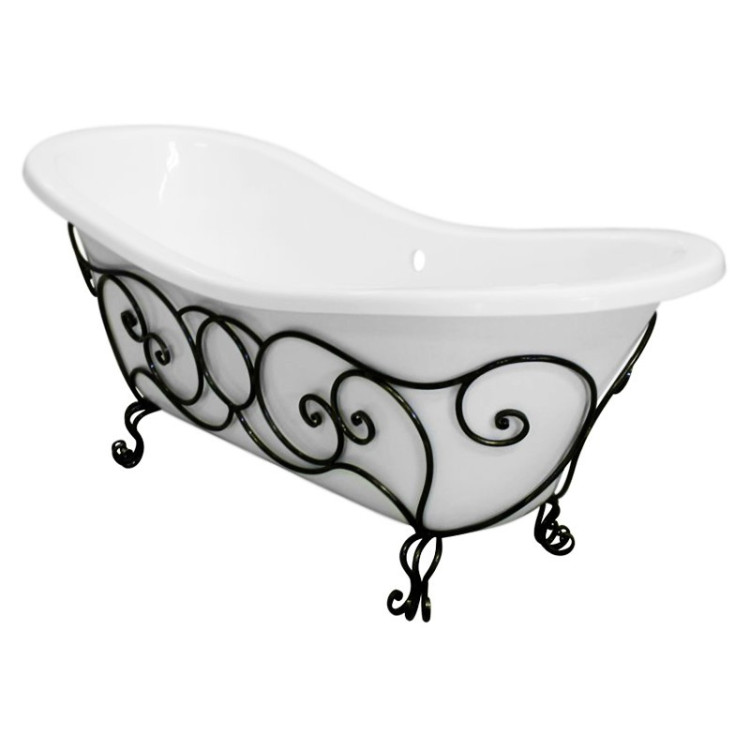 Ванна из искусственного камня Эстет Бостон 180x74