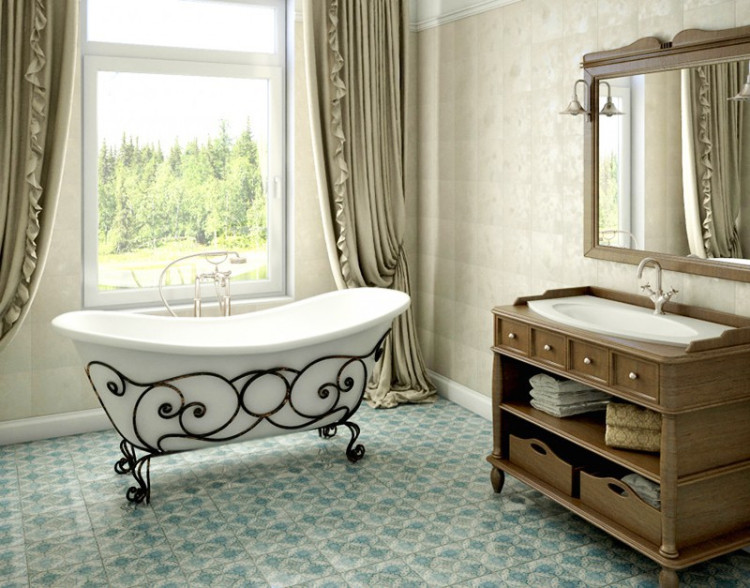 Ванна из искусственного камня Эстет Бостон 180x74