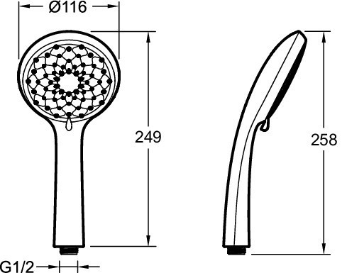 Трехрежимный ручной душ Jacob Delafon AWAKEN E72421RU-CP
