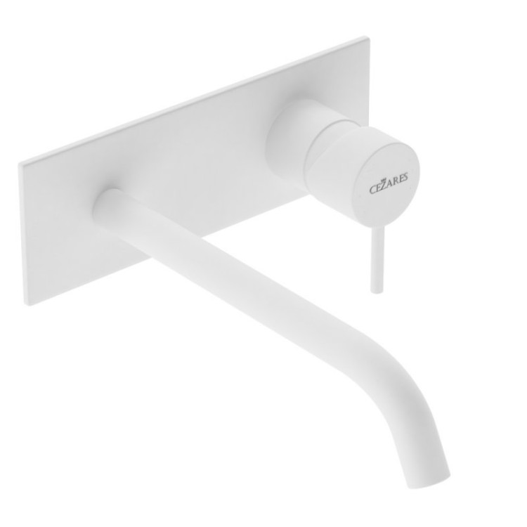 Смеситель для раковины встраиваемый однорычажный, с тонкой ручкой, на единой площадке Cezares LEAF-BLI1-20-L-MM