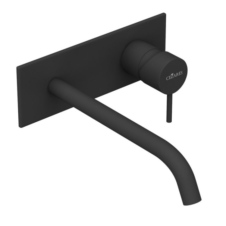 Смеситель для раковины встраиваемый однорычажный, с тонкой ручкой, на единой площадке Cezares LEAF-BLI1-20-L-MM