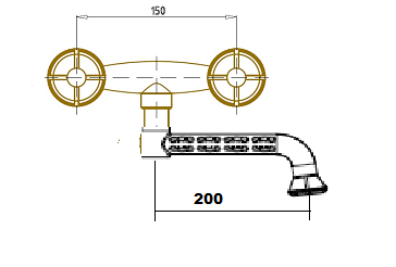 Смеситель для раковины Bronze de Luxe Royal 10113