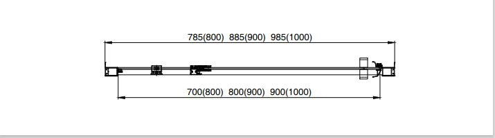 Душевая дверь Aquatek AQ ARI PI 09020BL