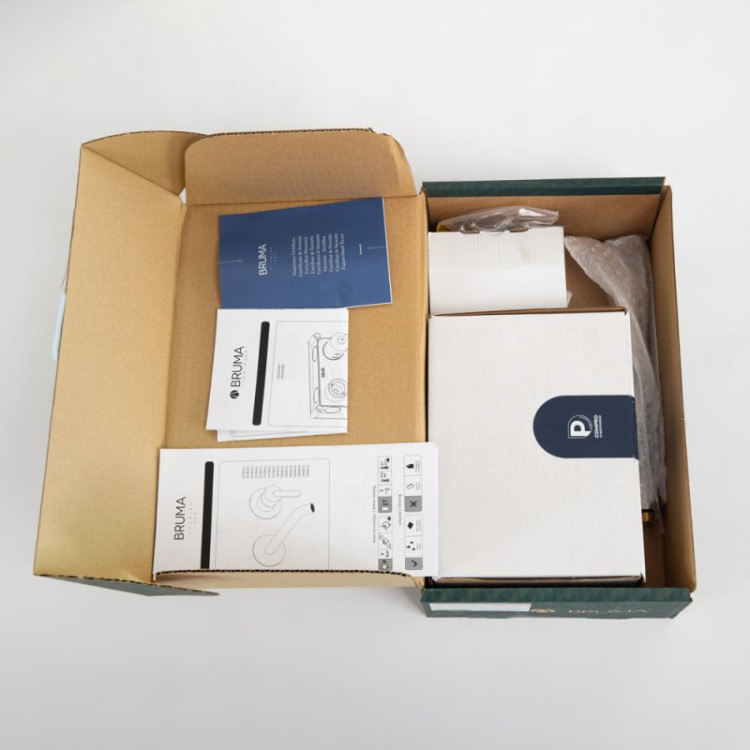 Смеситель для раковины встраиваемый однорычажный с тонкой ручкой, на два отверстия Cezares LEAF-BLI2-L-BIO