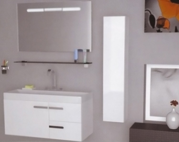 Тумба под раковину Aqwella Европа 100 подвесная