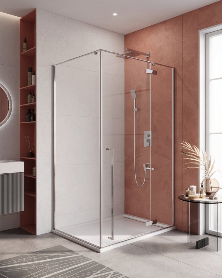 Душевой уголок LINER-AH-1 Cezares LINER-AH-1-120/90-C-Cr-L