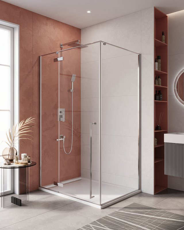 Душевой уголок LINER-AH-1 Cezares LINER-AH-1-120/90-C-Cr-L