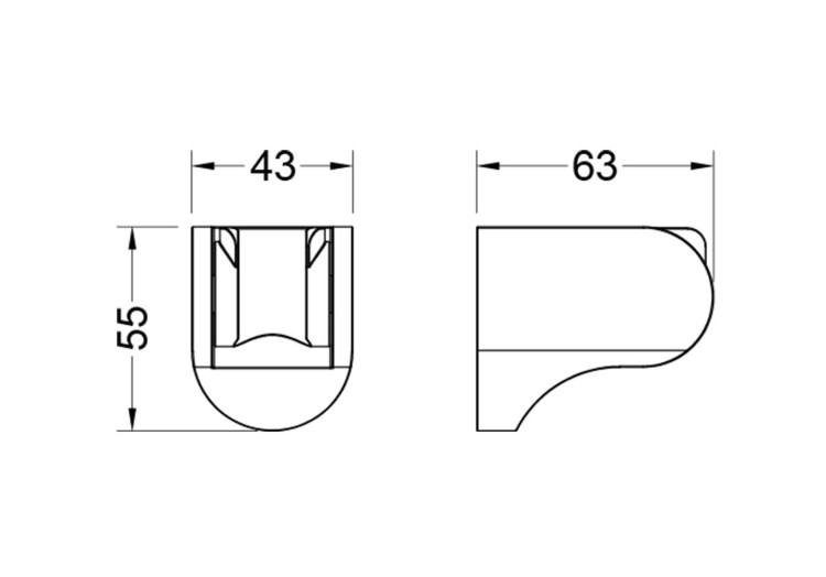 Держатель ручного душа Aquatek AQ2405CR