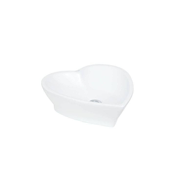 CREAVIT Раковина TP149 сердце белая