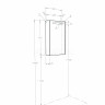 Зеркальный шкаф Aquaton Верди PRO 50 белый, ясень фабрик 1A195802VDAV0