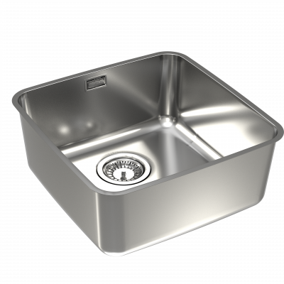 Мойка LUNO 30 SAT 90 FI 400X400 в комплекте с сифоном 1130550,