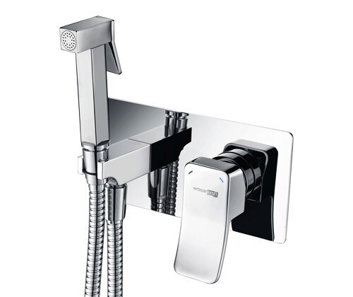 WasserKRAFT Aller 10638 Встраиваемый смеситель для душгигиенической лейкой