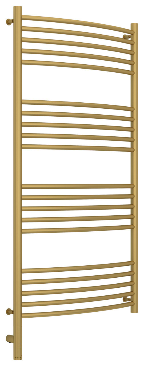 Полотенцесушитель электрический Сунержа Богема 3.0 выгнутая 1200х600 МЭМ левый Матовое золото