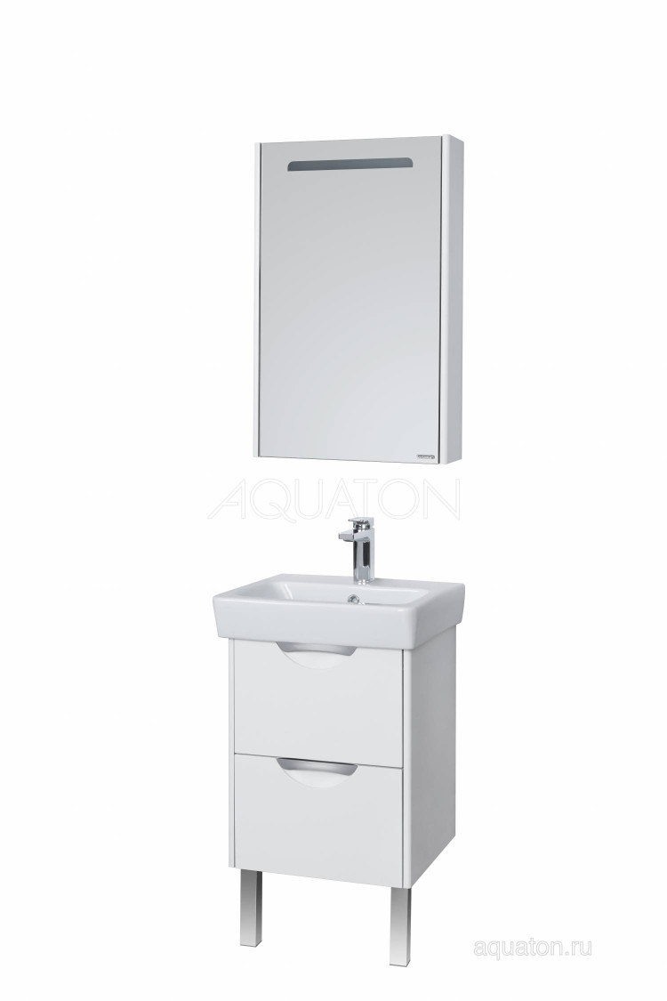 Тумба под раковину Aquaton Сильва 50 дуб полярный 1A211701SIW70