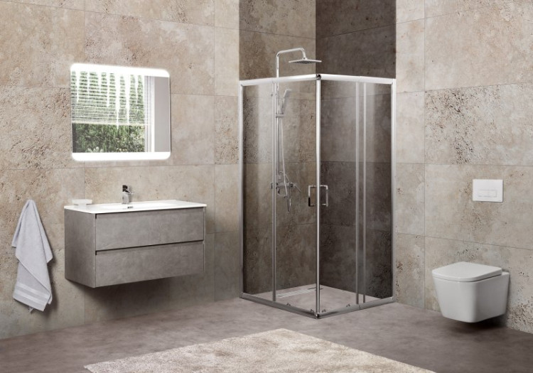 Душевой уголок BELBAGNO UNIQUE-A-2 BelBagno UNIQUE-A-2-75/90-P-Cr