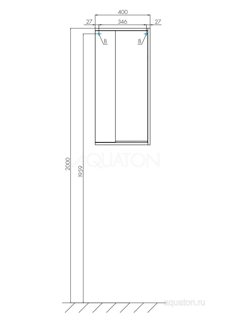 Шкафчик Aquaton Бостон дуб эврика 1A239903BN010