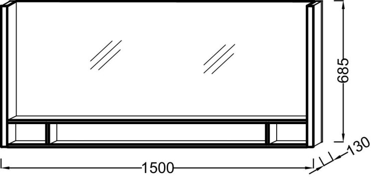 Зеркало 150 см Jacob Delafon TERRACE EB1184-NF