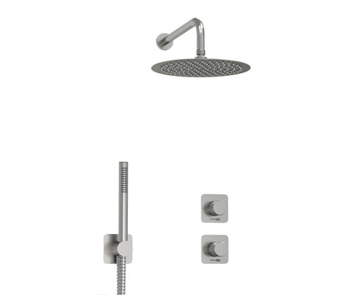 WasserKRAFT A6451.296.097.121.275.100.276  Встраиваемый комплект для душа с верхней душевой насадкой и лейкой