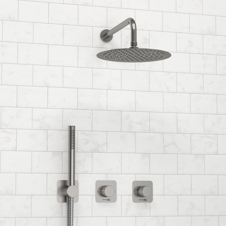 WasserKRAFT A6451.296.097.121.275.100.276  Встраиваемый комплект для душа с верхней душевой насадкой и лейкой