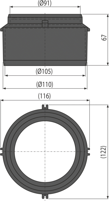 Горловина для подключения к канализации DN110 Alcadrain AVZ-P016
