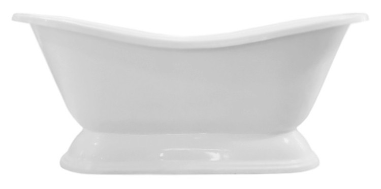 Ванна из искусственного камня Эстет Бостон 180x74 на подиуме