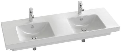 Двойная подвесная раковина-столешница 140 х 50 см Jacob Delafon ODEON UPE4779-00