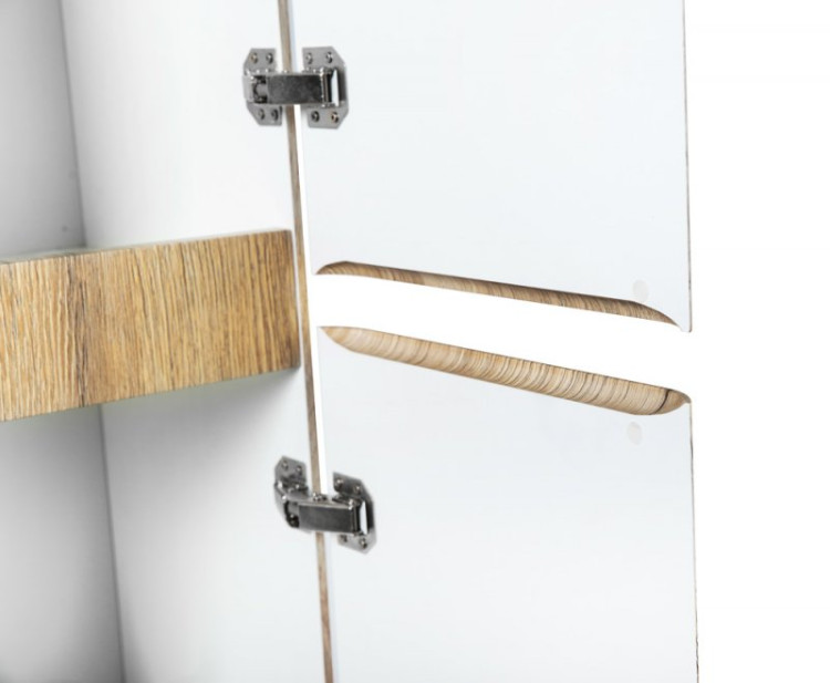 Шкаф подвесной, с двумя распашными дверцами с доводчиками, две полки внутри, универсальная сторонность Cezares ALBANO-1600-2A-SC-BL-P