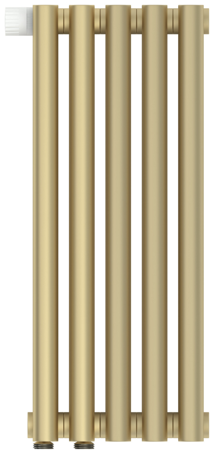 Отопительный радиатор Сунержа Эстет-1 EU50 левый 500х225 5 секций Матовая шампань