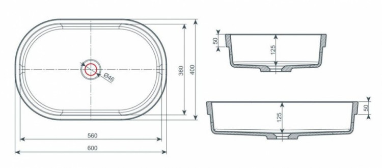 Раковина Kolpa San Olivia In 60