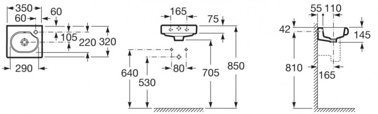 Раковина Roca Meridian N 35 327249000