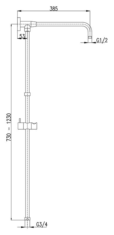 Душевая штанга Rav Slezak MD0632
