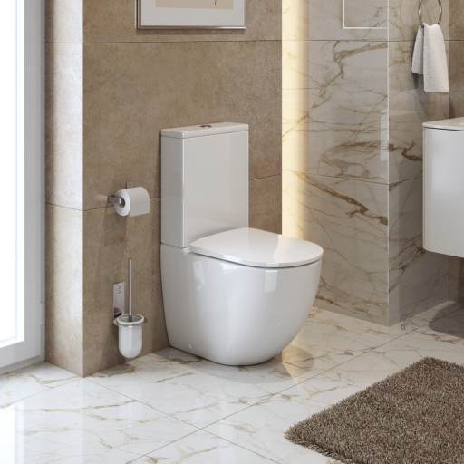 Сиденье дюропласт, soft close, металлическое крепление Cezares CZR-2316-SC