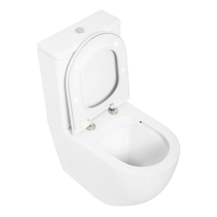 Сиденье дюропласт, soft close, металлическое крепление Cezares CZR-2316-SC