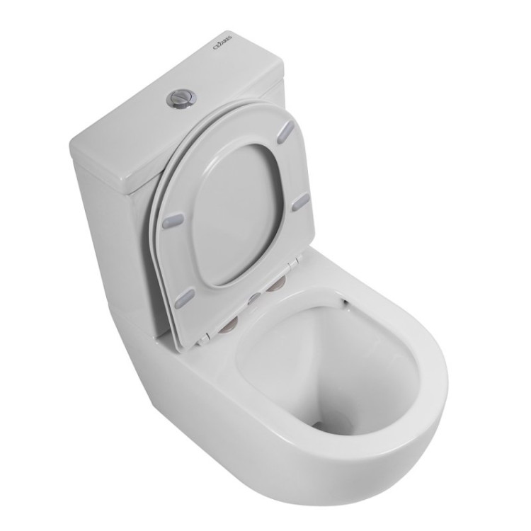 Сиденье дюропласт, soft close, металлическое крепление Cezares CZR-2316-SC