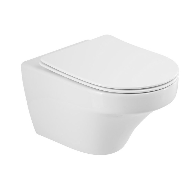 Сиденье дюропласт, soft close, металлическое крепление Cezares CZR-2316-SC