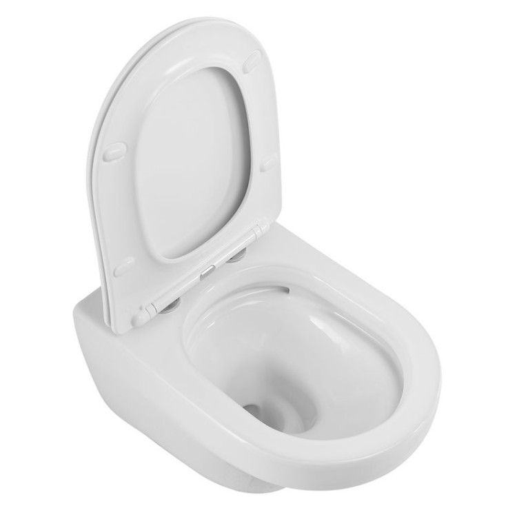 Сиденье дюропласт, soft close, металлическое крепление Cezares CZR-2316-SC