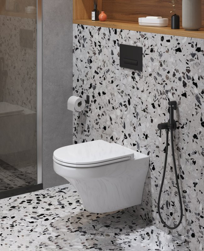 Сиденье дюропласт, soft close, металлическое крепление Cezares CZR-2316-SC