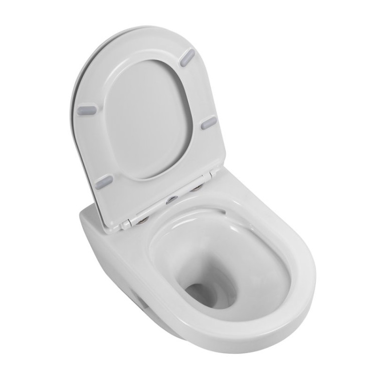 Сиденье дюропласт, soft close, металлическое крепление Cezares CZR-2316-SC