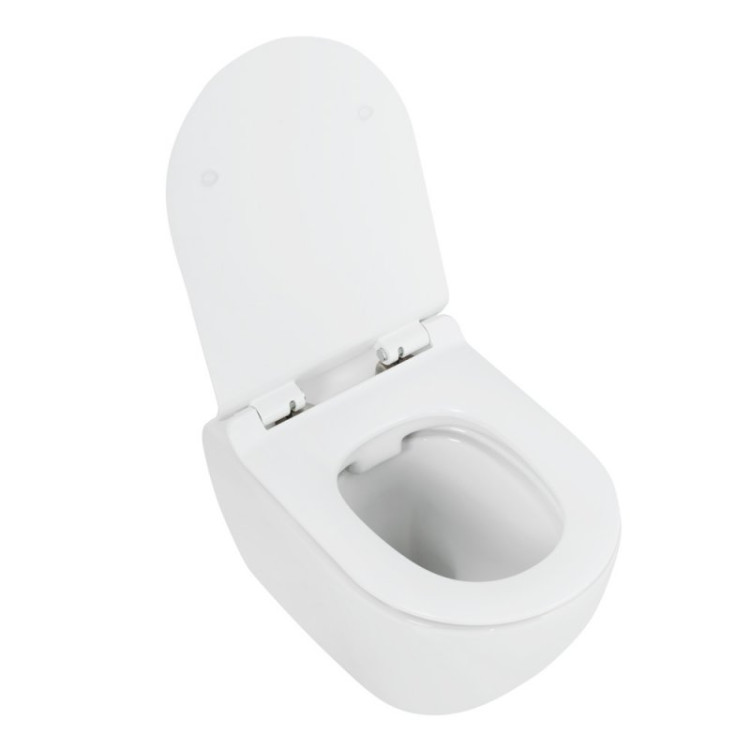 Сиденье дюропласт, soft close, металлическое крепление Cezares CZR-2316-SC