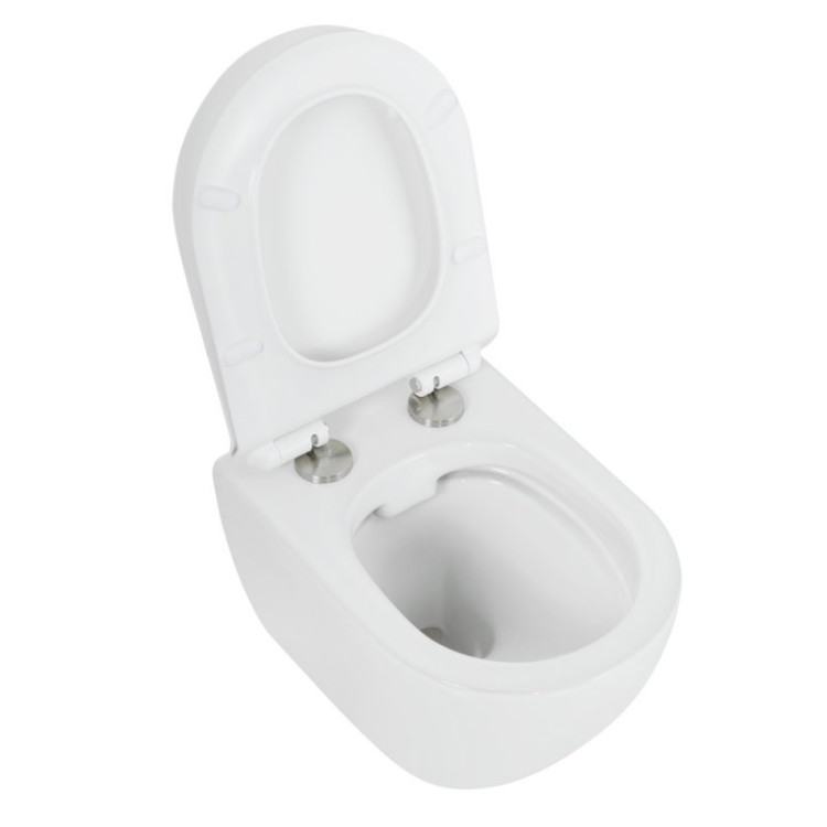 Сиденье дюропласт, soft close, металлическое крепление Cezares CZR-2316-SC