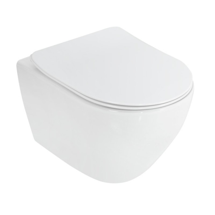 Сиденье дюропласт, soft close, металлическое крепление Cezares CZR-2316-SC