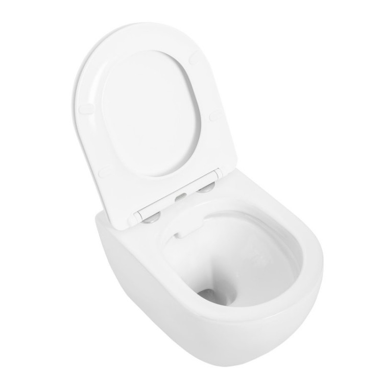 Сиденье дюропласт, soft close, металлическое крепление Cezares CZR-2316-SC