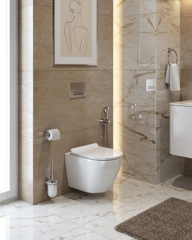 Сиденье дюропласт, soft close, металлическое крепление Cezares CZR-2316-SC