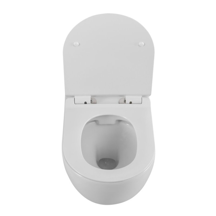 Сиденье дюропласт, soft close, металлическое крепление Cezares CZR-2316-SC