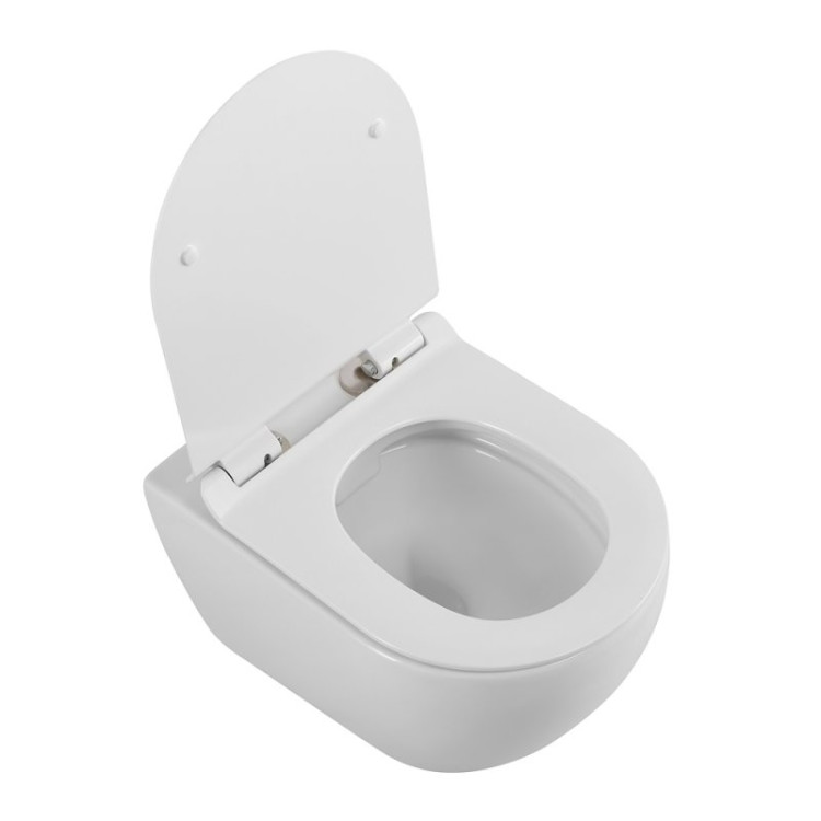 Сиденье дюропласт, soft close, металлическое крепление Cezares CZR-2316-SC