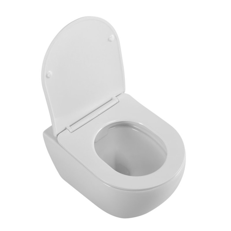 Сиденье дюропласт, soft close, металлическое крепление Cezares CZR-2316-SC