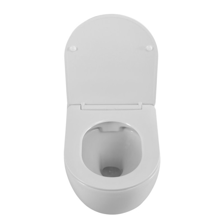 Сиденье дюропласт, soft close, металлическое крепление Cezares CZR-2316-SC