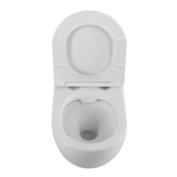 Сиденье дюропласт, soft close, металлическое крепление Cezares CZR-2316-SC